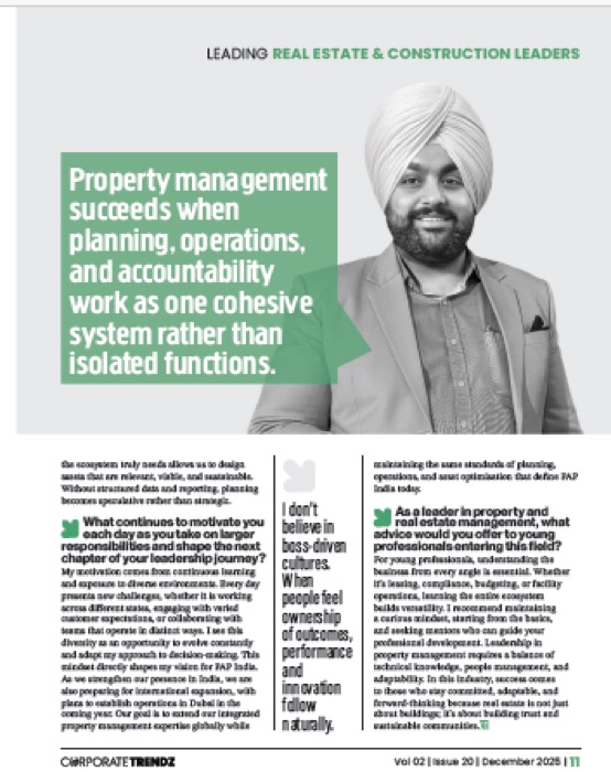 Feature article on property management