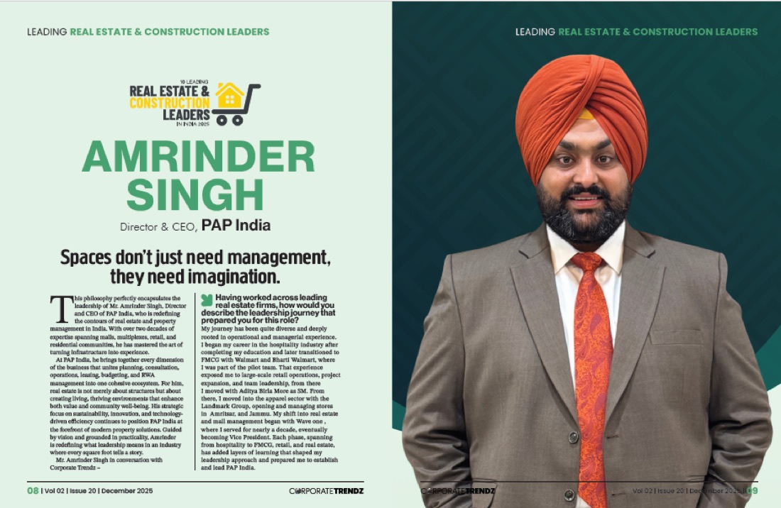 Magazine feature on Amrinder Singh